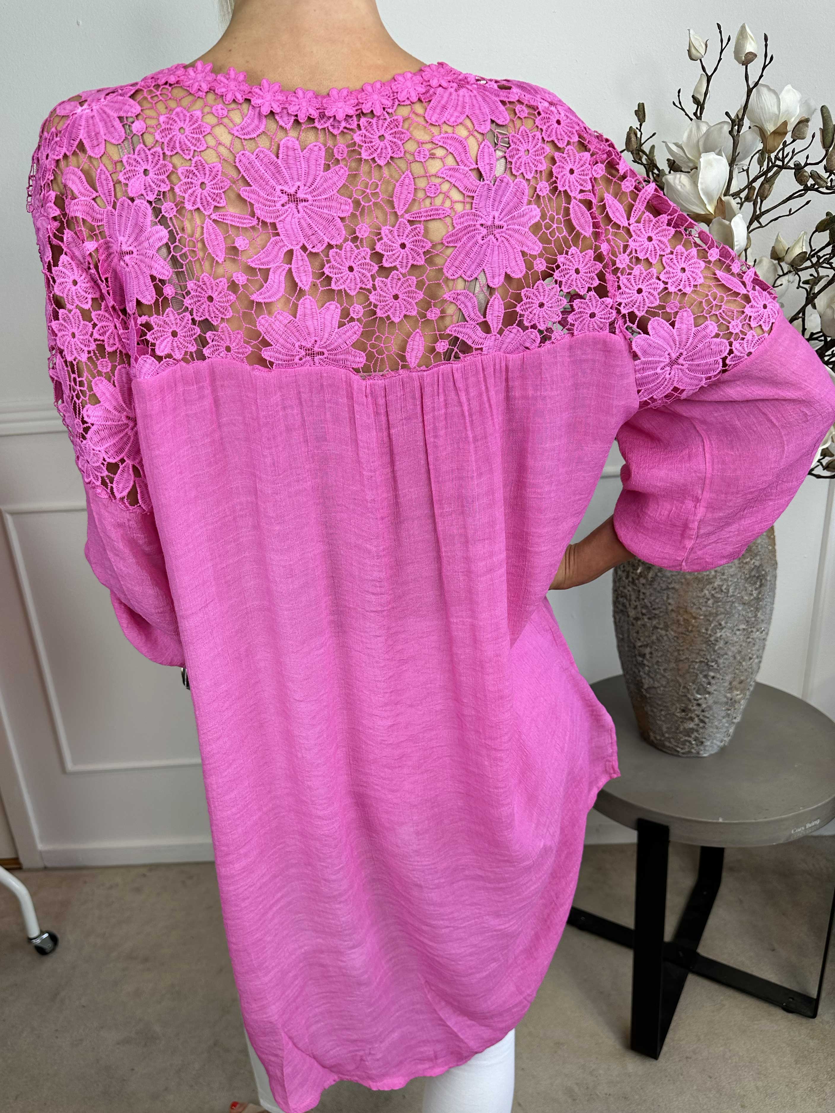 Juliette - Tunika i bomuldsblanding med broderinger